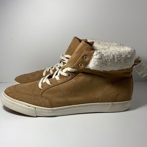 Old Navy Faux Suede Sheba Trim High Top Lace Up Sneakers Women’s Size 11